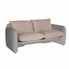 2 seater outdoor sofa in fabric or leather - Mara by Slide Viadurini