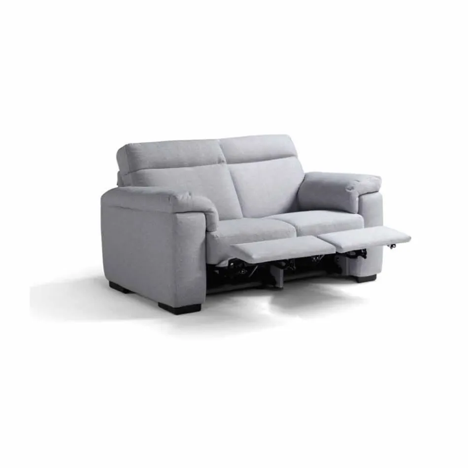 2 seater electric relax sofa, 2 Lilia electric seats, made in Italy Viadurini