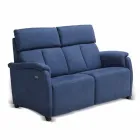 Electric relax sofa 2posts, 2 electric chairs Gelso, modern design Viadurini
