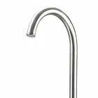 Chromed Stainless Steel Garden Shower with Foot Wash Made in Italy - Marlen Viadurini