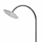 Steel Garden Shower with Timed Tap Made in Italy - Norton Viadurini