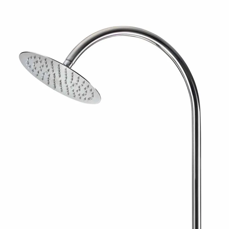 Steel Garden Shower with Timed Tap Made in Italy - Norton Viadurini