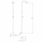 Steel Garden Shower with Timed Tap Made in Italy - Norton Viadurini