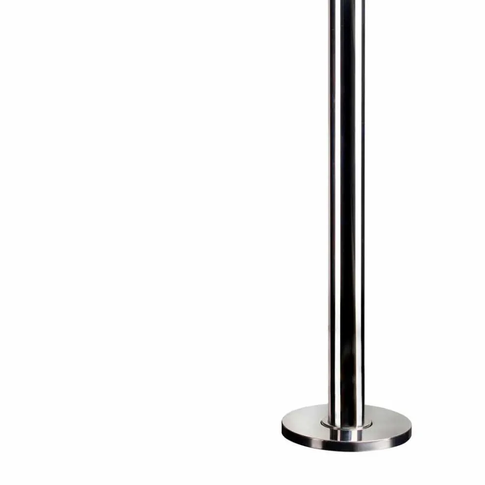 Outdoor Shower in Steel with Mixer and Round Showerhead Made in Itay - Yuki Viadurini