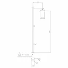 Outdoor Shower in Chromed Stainless Steel with Mixer Made in Italy - Modeo Viadurini