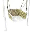 Aluminium Garden Swing and Seat with Water Repellent Cushions - Beach Viadurini