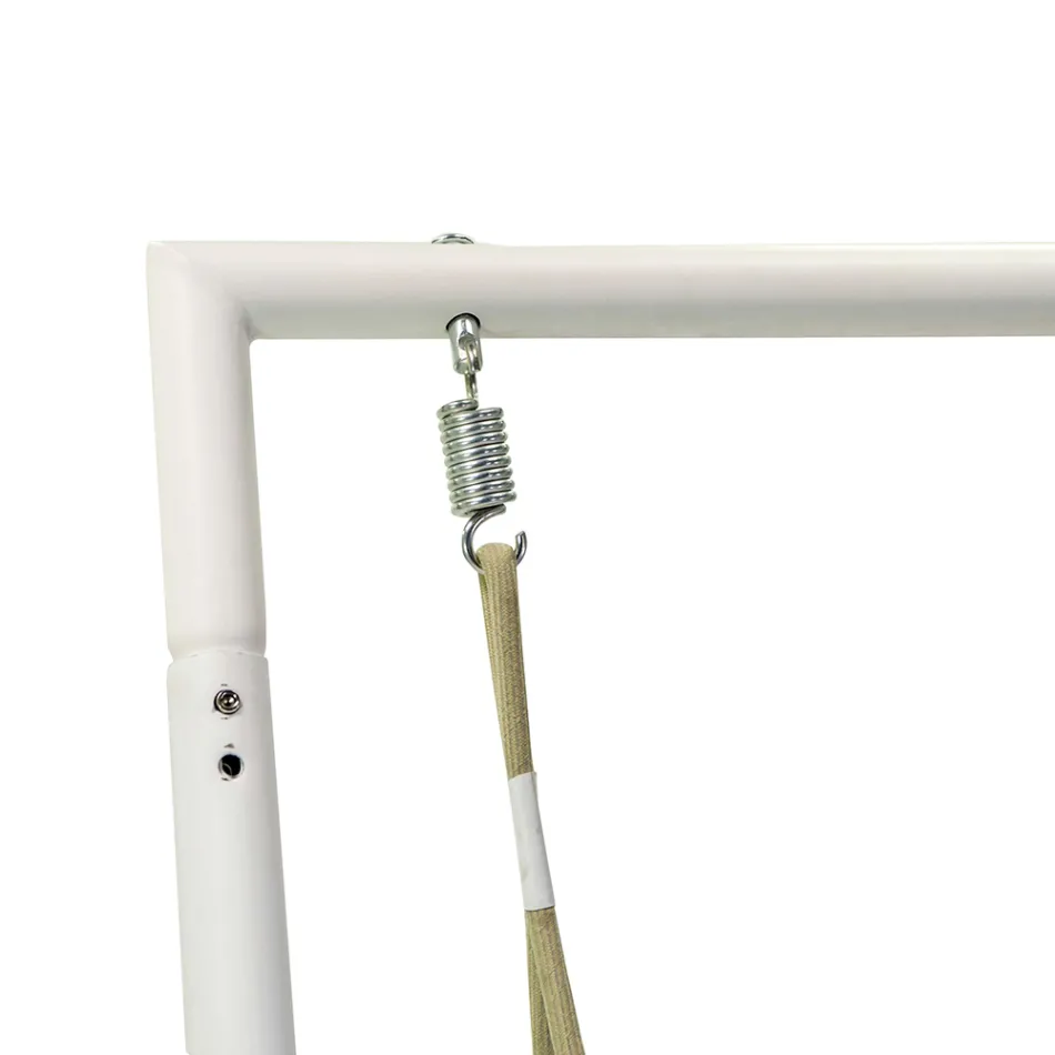 Aluminium Garden Swing and Seat with Water Repellent Cushions - Beach Viadurini