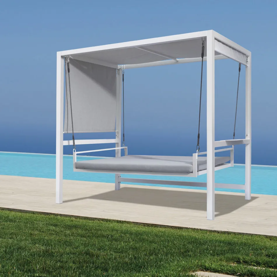 Hanging Garden Swing Made of Painted Aluminium - Broccard Viadurini