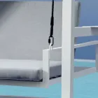 Suspended Garden Swing Made of Painted Aluminium - Broccard Viadurini
