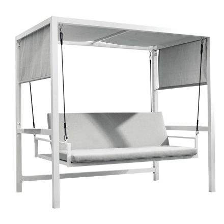 Suspended Garden Swing Made of Painted Aluminium - Broccard Viadurini