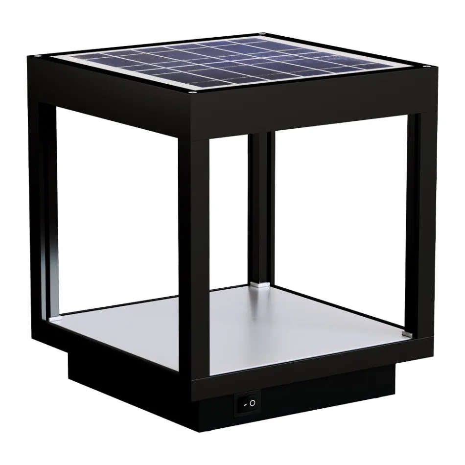 Portable Solar Led Spotlight in White, Black or Corten Aluminium - Bettina Viadurini