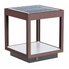 Portable Solar Led Spotlight in White, Black or Corten Aluminium - Bettina Viadurini