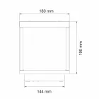 Portable Solar Led Spotlight in White, Black or Corten Aluminium - Bettina Viadurini