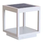 Portable Solar Led Spotlight in White, Black or Corten Aluminium - Bettina Viadurini