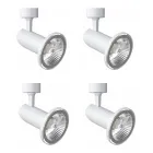 Adjustable Ceiling Light in White Aluminium, 4 Pieces - Lazzaro Viadurini