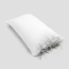 Linen Pillowcase with White Lace for Luxury Design Bed Made in Italy - Kiss Viadurini