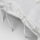 Linen Pillowcase with Armonia Lace and Powder Laces or Back - Masone Viadurini