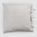 Lightweight Chalk or Retro Linen Pillowcase with Square Design Laces - Prisco
