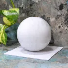 Metal Paperweight with Marble Sphere Made in Italy - Watari Viadurini