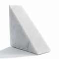 Modern White Carrara Marble Bookend Made in Italy - Tria