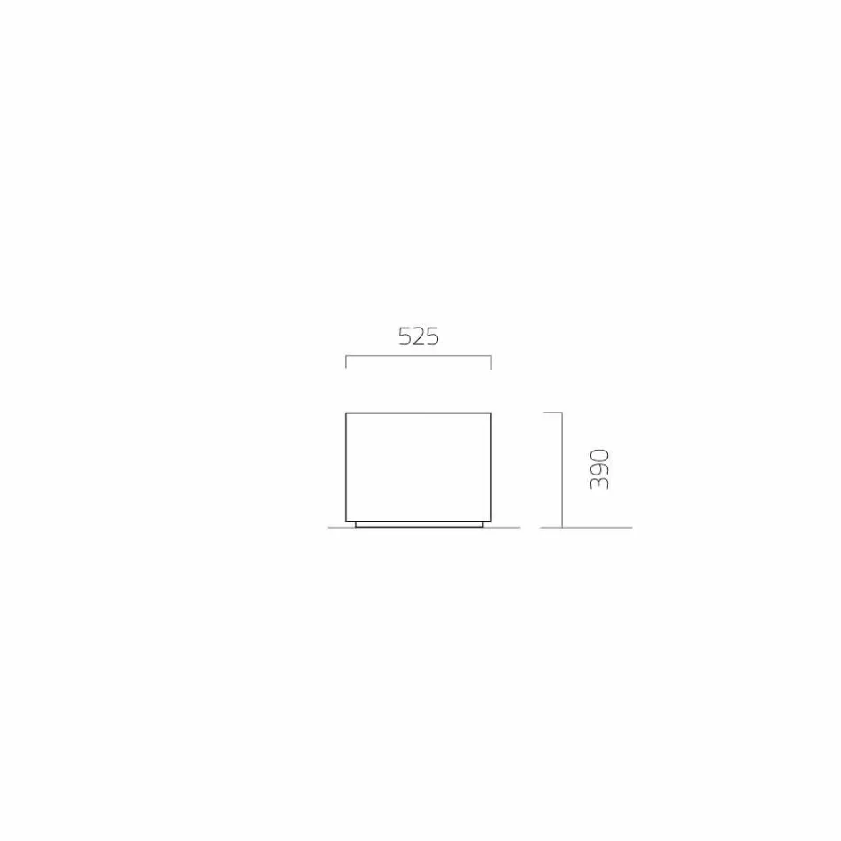 Round / Rectangular Design Garden Planter in Steel Made in Italy - Philly Viadurini