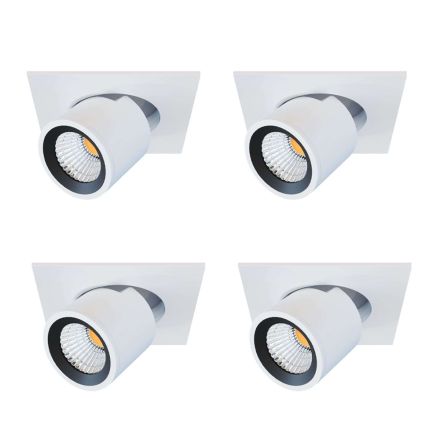Photoprojector Ceiling Lamp in White or Black Aluminium 4 Pieces - Etruscan Viadurini