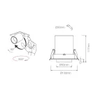 Photoprojector Led recessed ceiling light for interiors in aluminium - Etruscan Viadurini