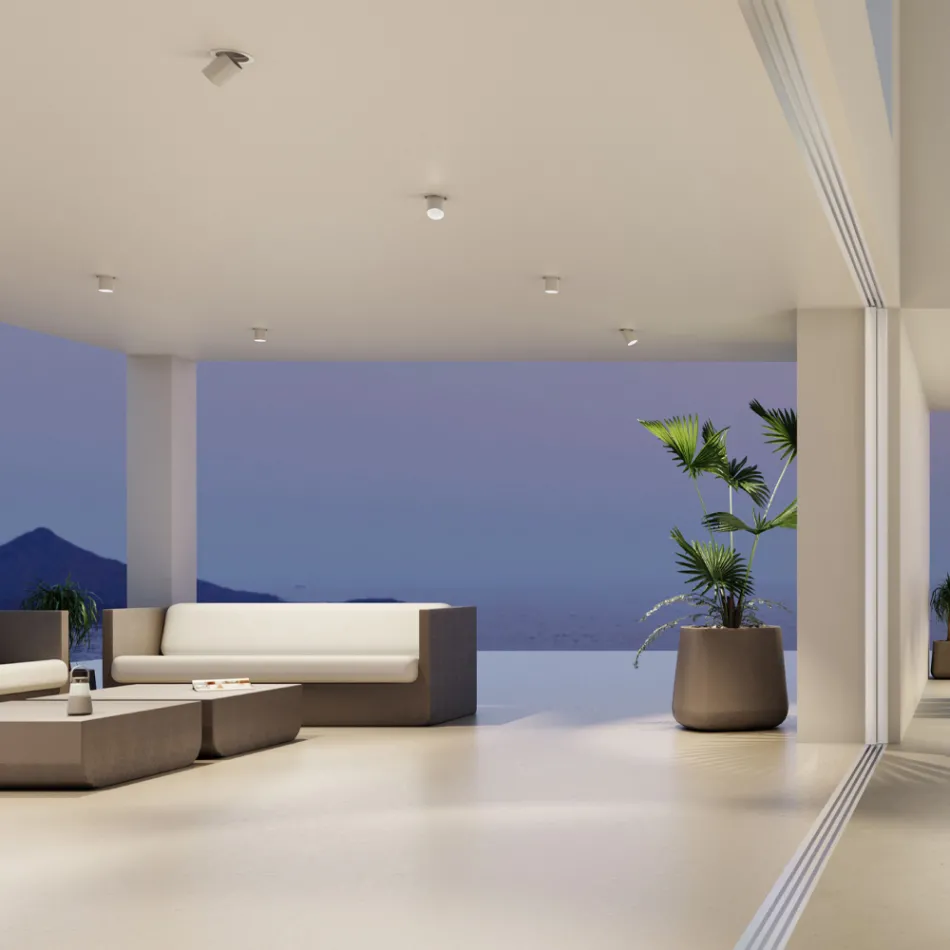 Photoprojector Indoor Adjustable Led Ceiling Light in Aluminium - Etruscan Viadurini