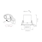 Photoprojector Indoor Adjustable Led Ceiling Light in Aluminium - Etruscan Viadurini