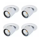 Photoprojector Adjustable Led Ceiling Light in Aluminium 4 Pieces - Etruscan Viadurini
