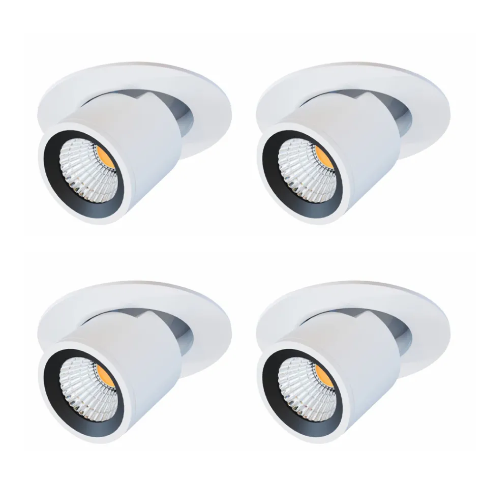 Photoprojector Adjustable Led Ceiling Light in Aluminium 4 Pieces - Etruscan Viadurini