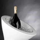 Floor Frappeuse in White Polyethylene Made in Italy - Bratislava Viadurini