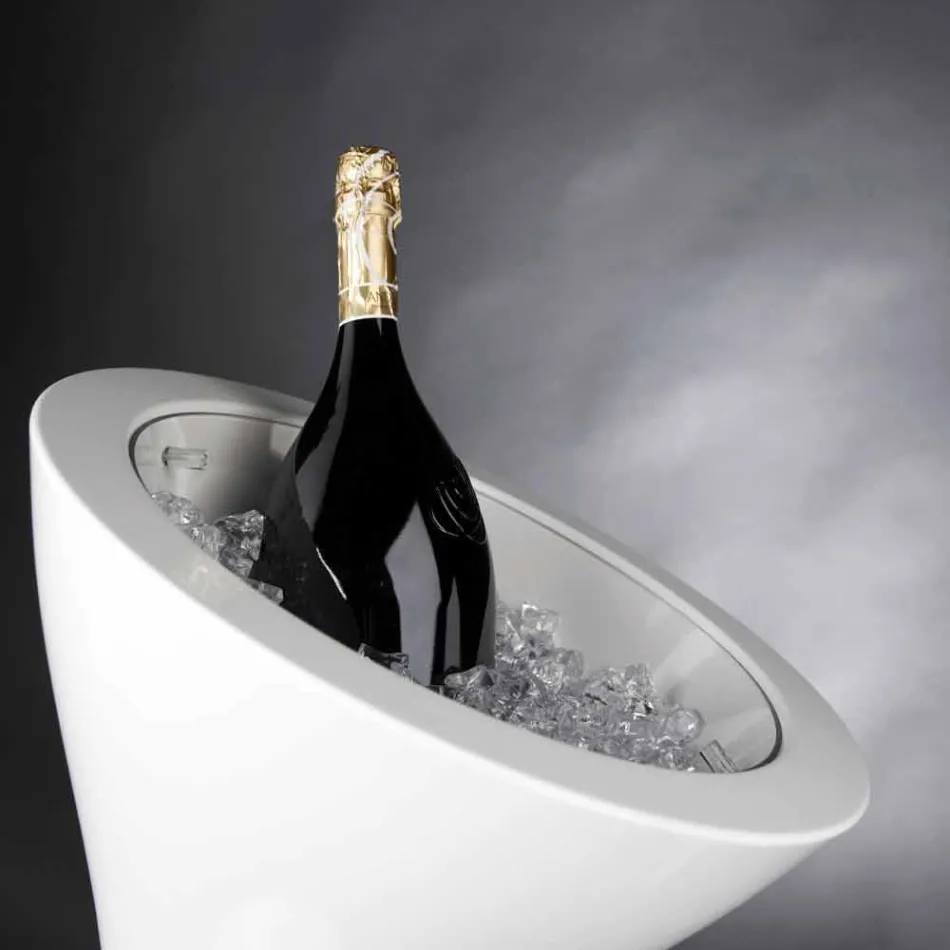 Floor Frappeuse in White Polyethylene Made in Italy - Bratislava Viadurini