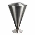 Modern Floor Frappeuse in Steel Satin Finish Made in Italy - Astana Viadurini