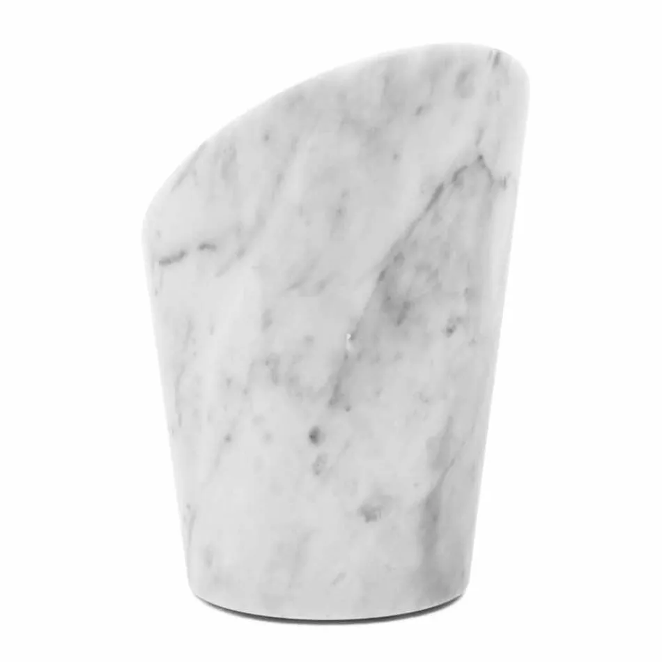 Wine or Champagne Glacette in White Carrara Marble Made in Italy - Ciotti Viadurini