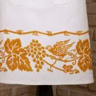 Italian Hand Crafted Linen Apron One Piece - Brands Viadurini