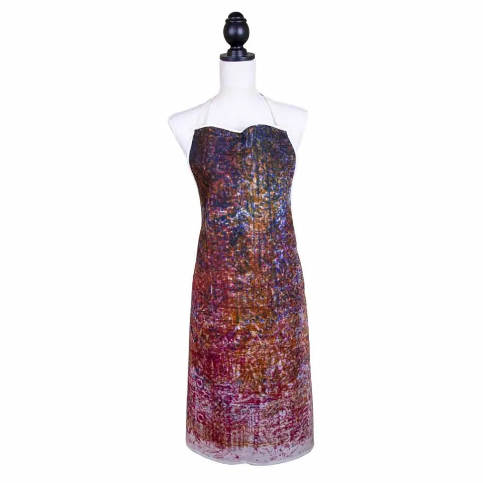 Italian Handcrafted Apron in Cotton with Manual Art Print - Brands Viadurini