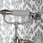 Classic Bathtub Edge Group with Brass Hand Shower Made in Italy - Ercolina Viadurini