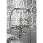 Classic Bathtub Edge Group with Brass Hand Shower Made in Italy - Ercolina Viadurini