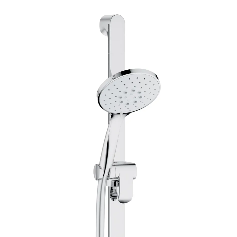 Shower Group Showerhead and Sliding Rail Round or Square Rosette - Erkole Viadurini