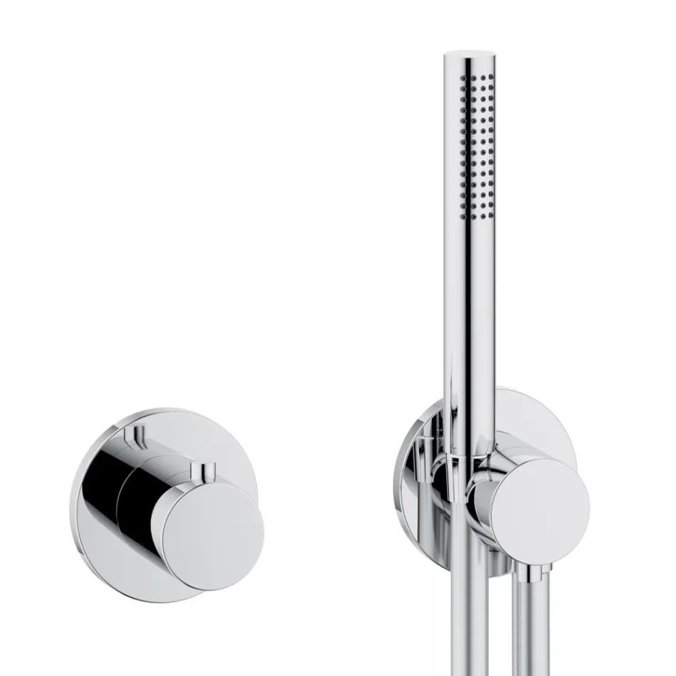 Shower Head and Hand Shower Group with Round or Square Rosette - Kristio Viadurini