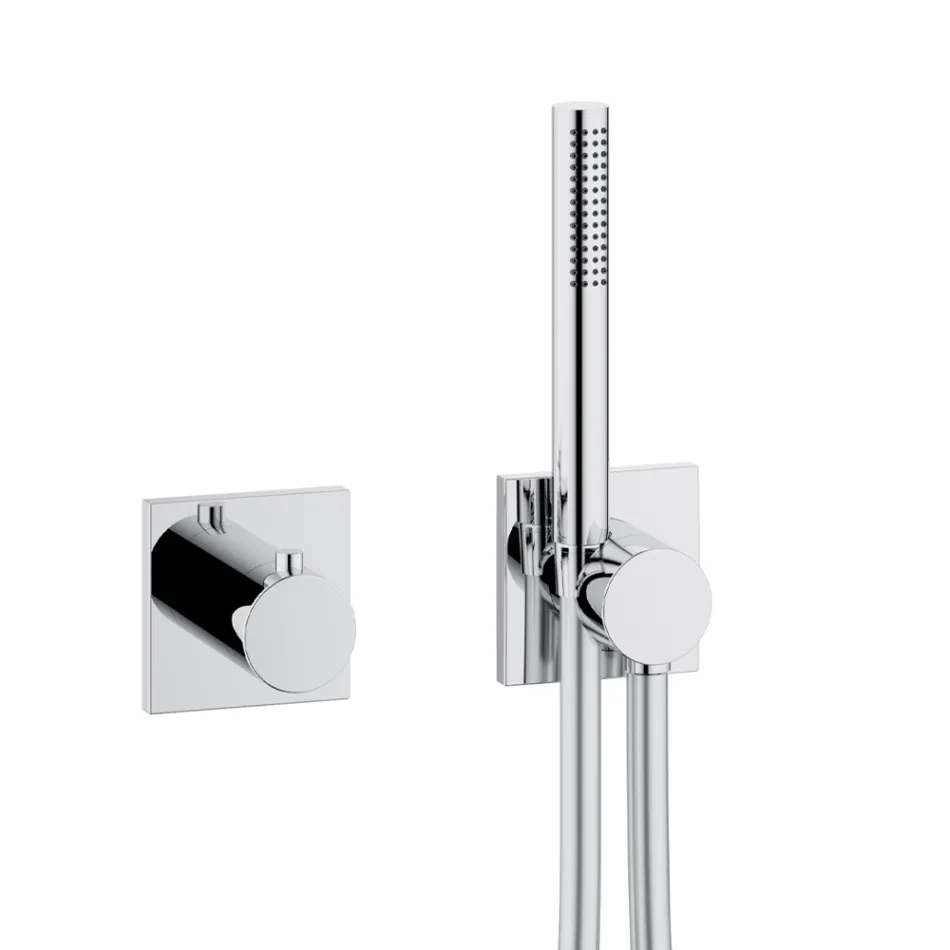 Shower Head and Hand Shower Group with Round or Square Rosette - Kristio Viadurini