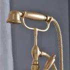 Floor Standing Bathtub Group with Hand Shower and Flexible Shower Made in Italy - Milano Viadurini