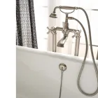 Made in Italy Brass Floor Bathtub Group, Vintage Style - Silvana Viadurini