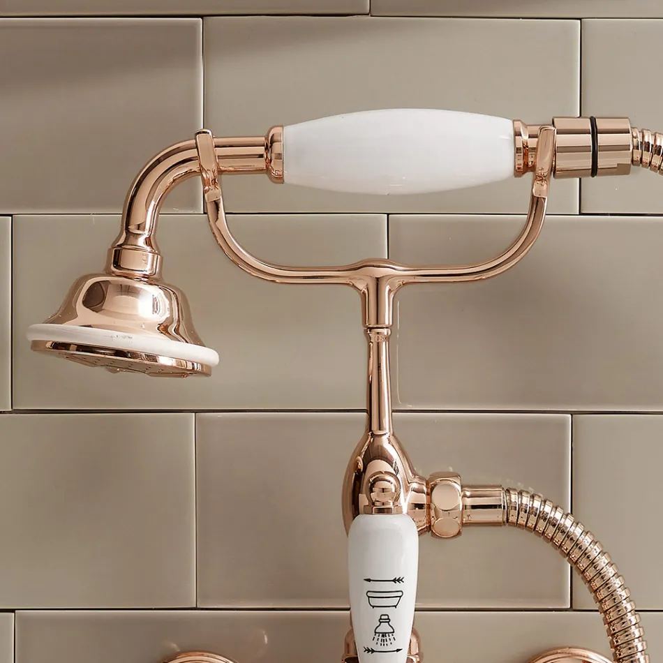 Vintage Design Brass Bathtub Group Made in Italy - Klarisa Viadurini