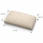 Pillow in Perforated Memory Foam 15 cm high Made in Italy - Toulouse Viadurini
