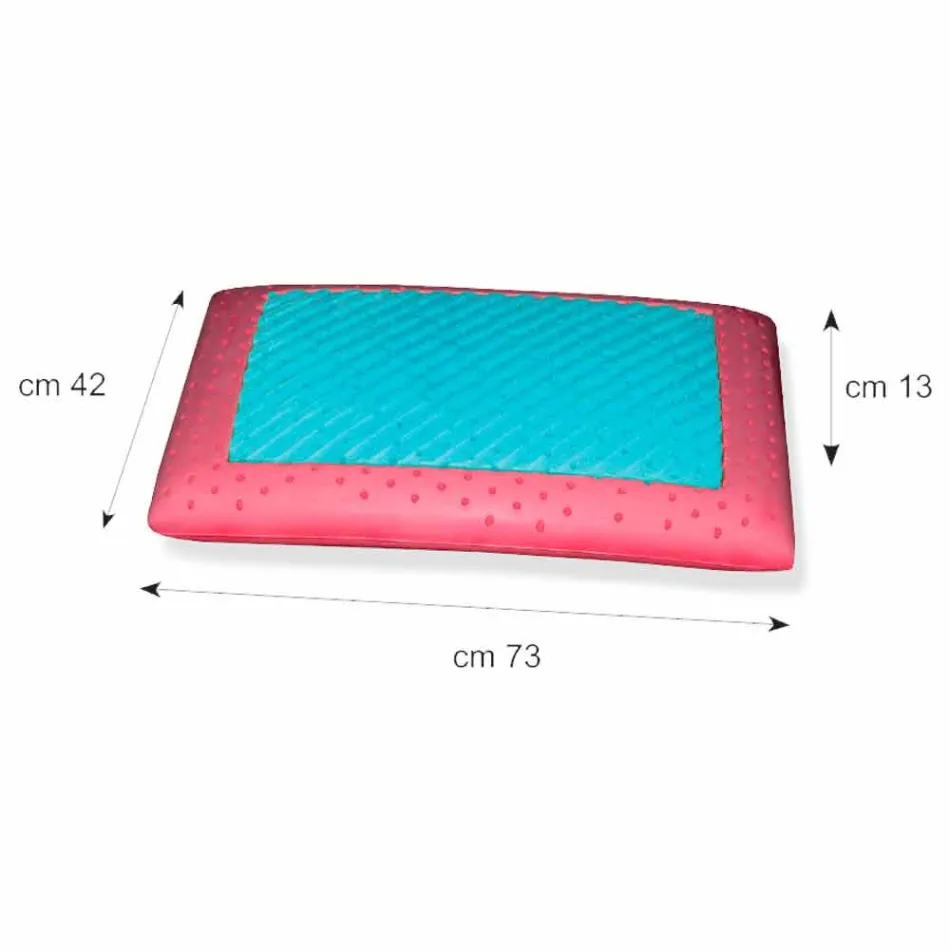 Pillow in Memory Ginseng and Memory AirSense 13 cm high Made in Italy - Metz Viadurini