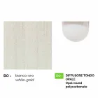 White aluminium wall lamp made in Italy, Anusca Viadurini