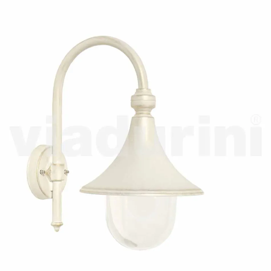 White aluminium wall lamp made in Italy, Anusca Viadurini