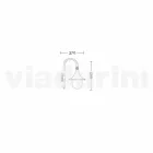 White aluminium wall lamp made in Italy, Anusca Viadurini